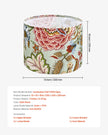 VEVOR Drum Lamp Shade 2 Set 13 x 13 x 10 in Medium Round Lampshade (Dark Floral)
