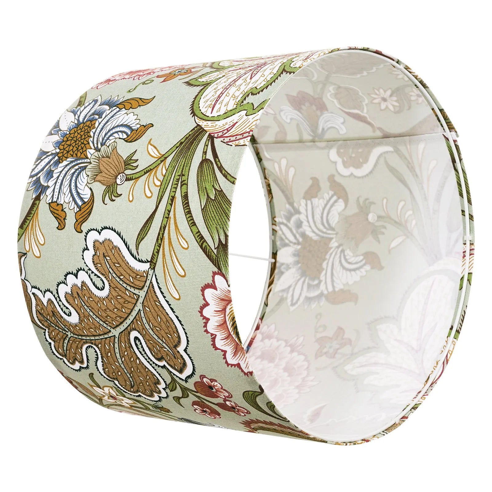 VEVOR Drum Lamp Shade 2 Set 13 x 13 x 10 in Medium Round Lampshade (Dark Floral)