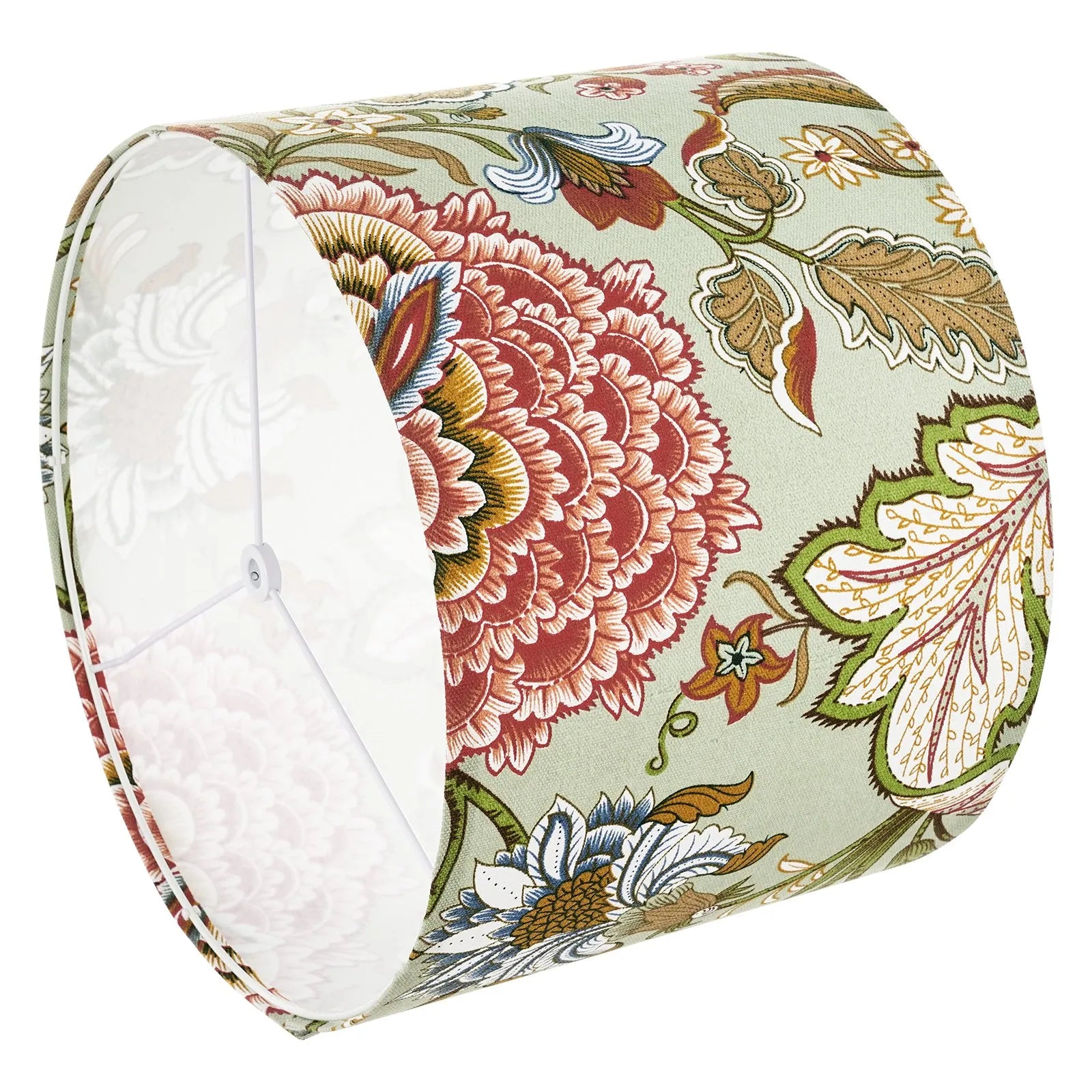 VEVOR Drum Lamp Shade 2 Set 13 x 13 x 10 in Medium Round Lampshade (Dark Floral)