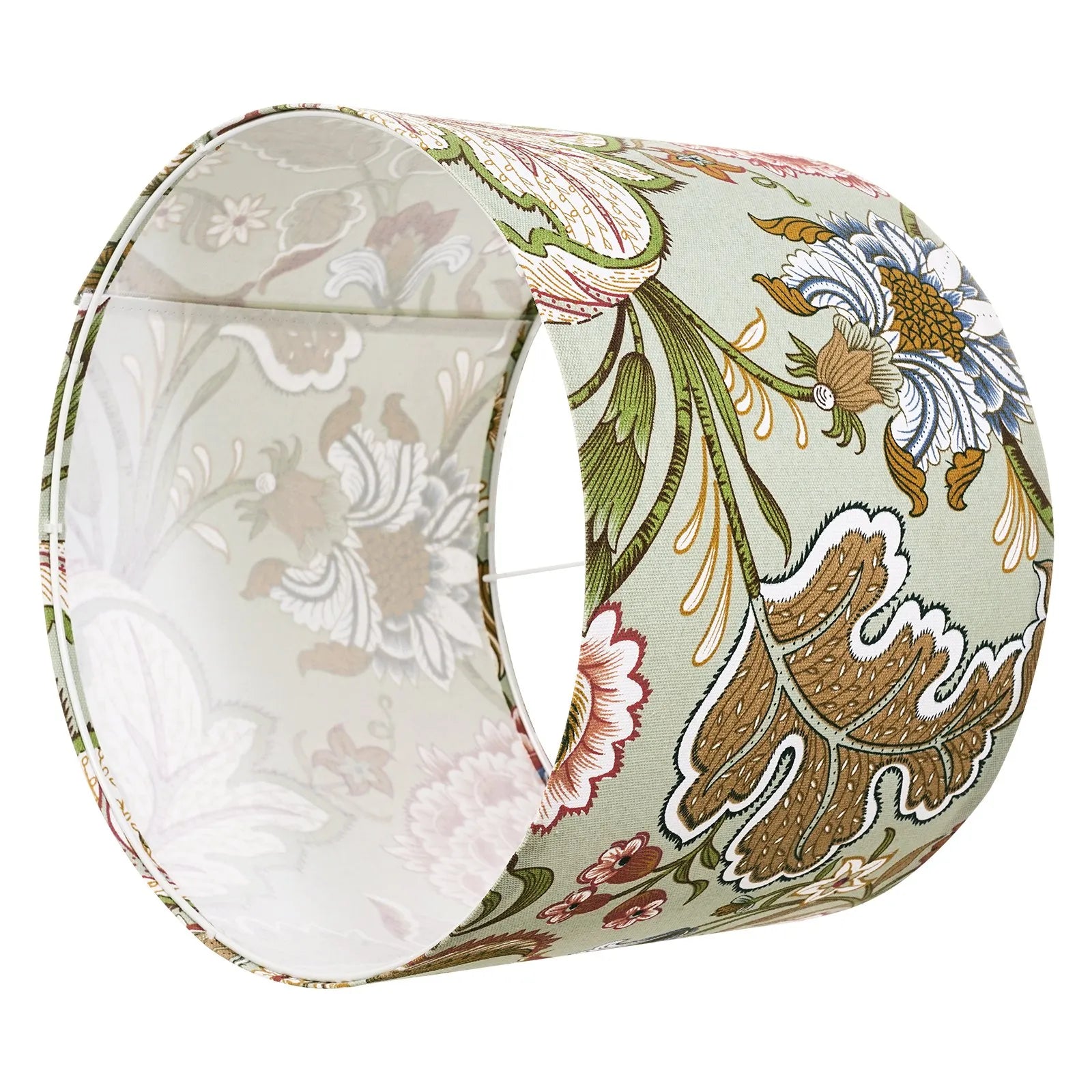 VEVOR Drum Lamp Shade 2 Set 13 x 13 x 10 in Medium Round Lampshade (Dark Floral)