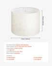 VEVOR Drum Lamp Shade 2 Set 13 x 13 x 10 in Medium Round Lampshade (Light Linen)