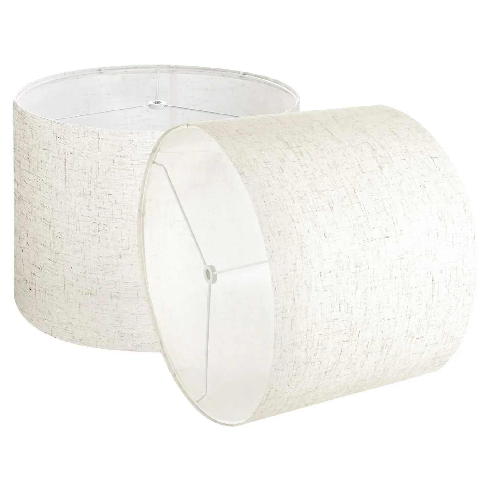 VEVOR Drum Lamp Shade 2 Set 13 x 13 x 10 in Medium Round Lampshade (Light Linen)