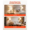 VEVOR Lamp Shade 2 Set with Harp 11 x 13 x 10 in (Light Linen with Black Edge)