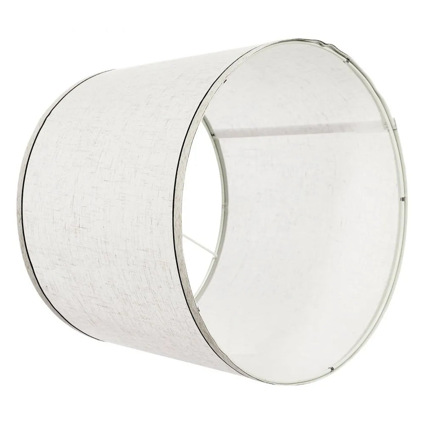 VEVOR Lamp Shade 2 Set with Harp 11 x 13 x 10 in (Light Linen with Black Edge)