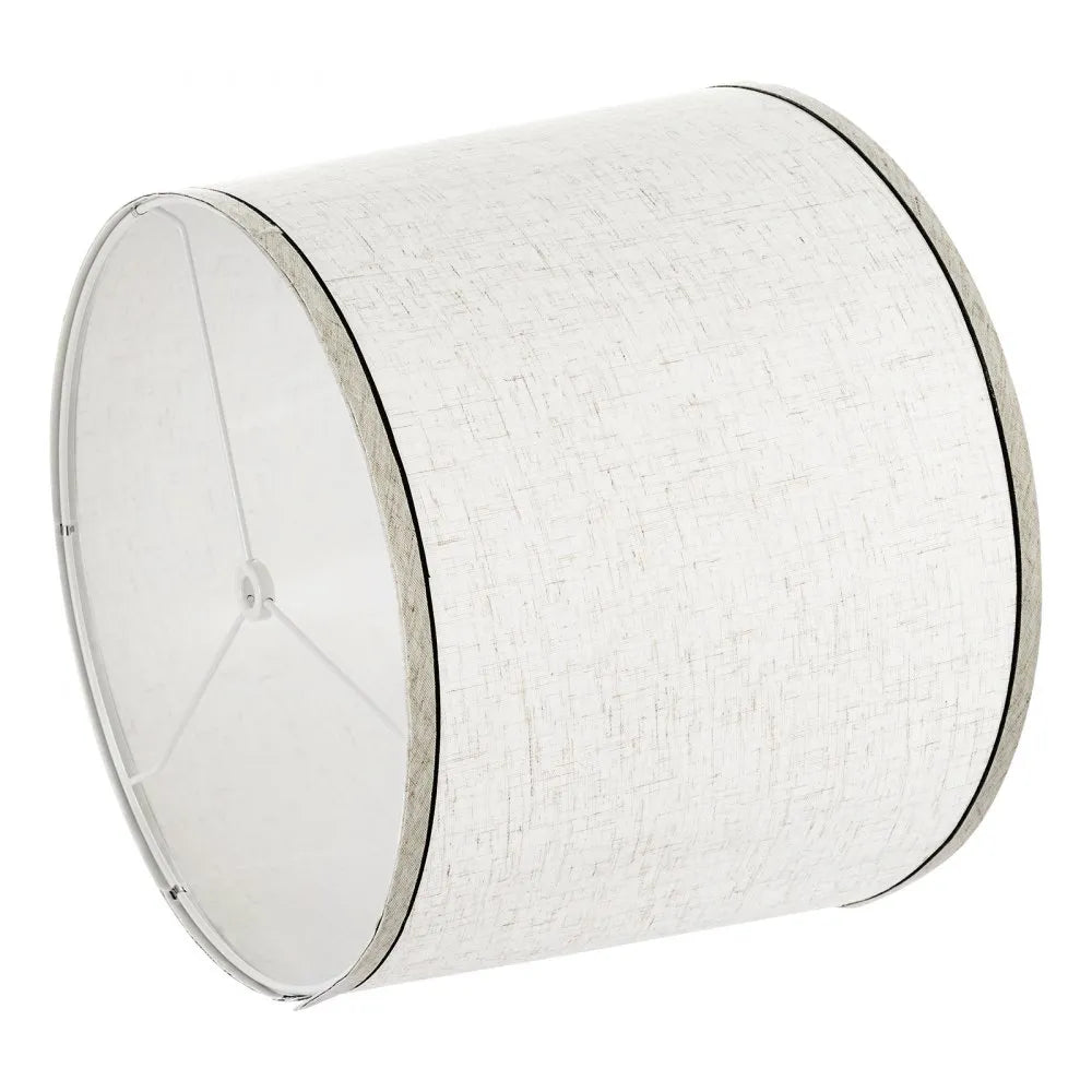 VEVOR Lamp Shade 2 Set with Harp 11 x 13 x 10 in (Light Linen with Black Edge)