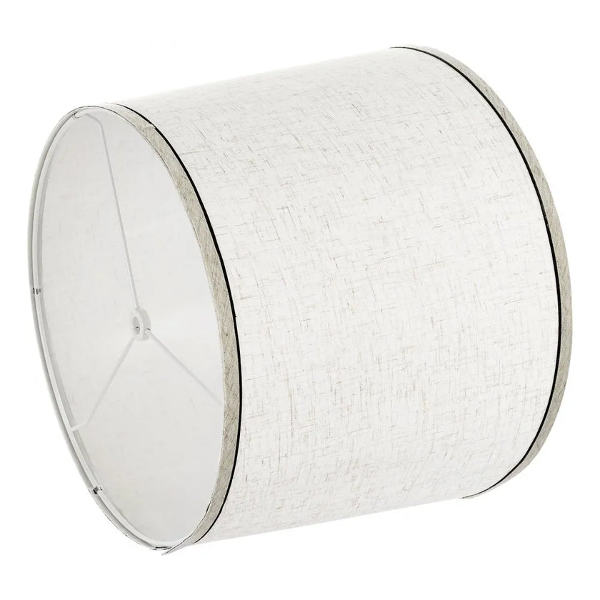 VEVOR Lamp Shade 2 Set with Harp 11 x 13 x 10 in (Light Linen with Black Edge)