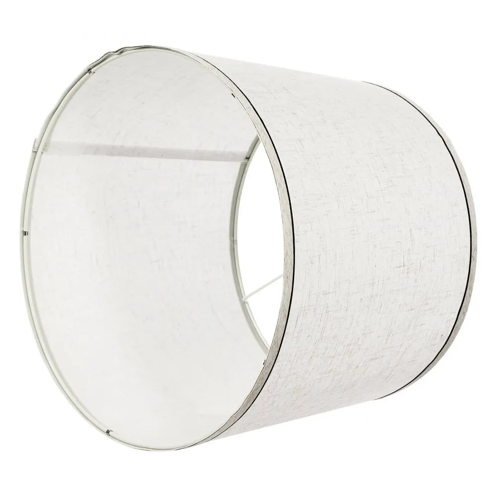 VEVOR Lamp Shade 2 Set with Harp 11 x 13 x 10 in (Light Linen with Black Edge)