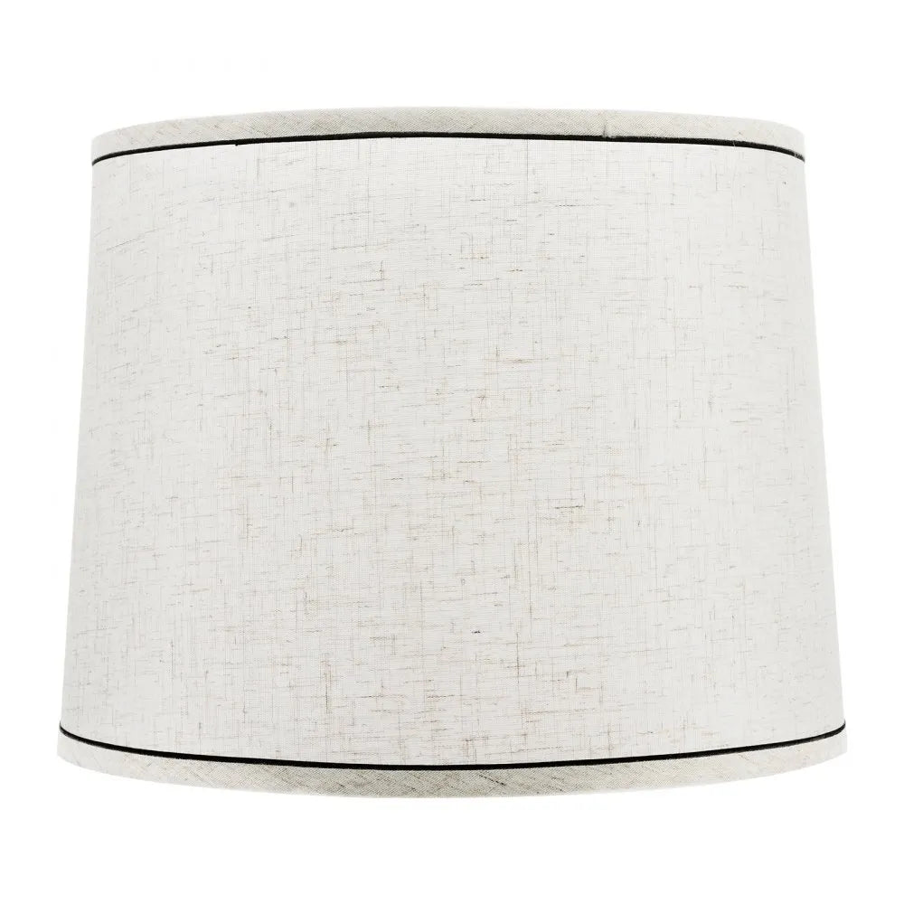 VEVOR Lamp Shade 2 Set with Harp 11 x 13 x 10 in (Light Linen with Black Edge)