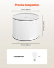 VEVOR Lamp Shade 2 Set 11 x 13 x 10 inches Medium Lampshade with Harp (White)