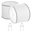 VEVOR Lamp Shade 2 Set 11 x 13 x 10 inches Medium Lampshade with Harp (White)