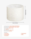 VEVOR Drum Lamp Shade 2 Set 16 x 16 x 12 in Lampshade with Harp (Light Linen)