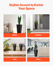 VEVOR Tall Planter Set of 2 Round Tapered Plant Pots 24 in for Outdoor Indoor