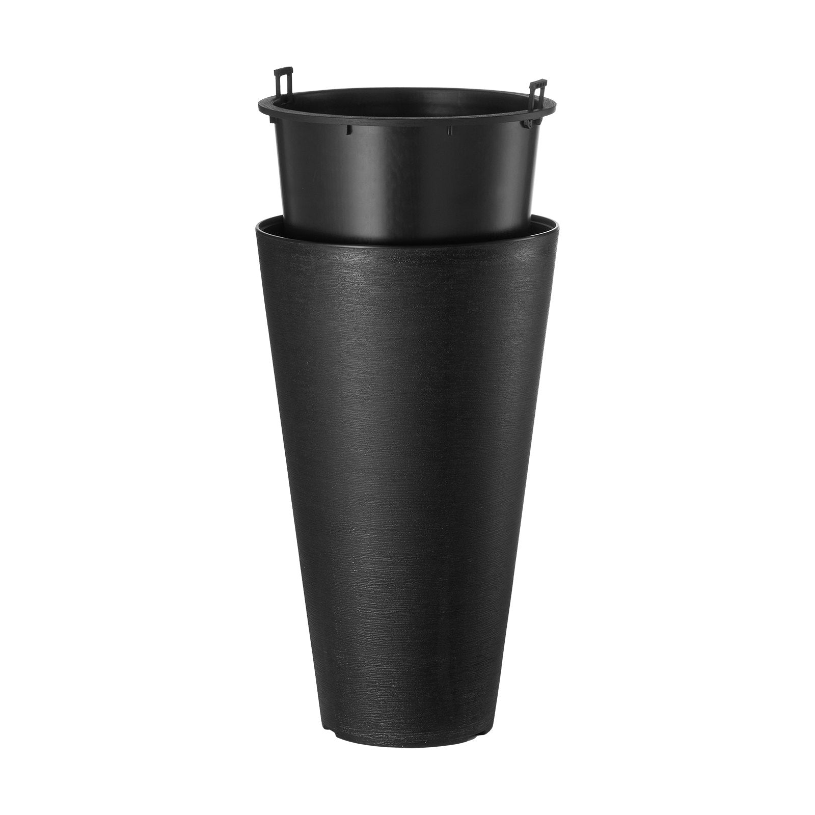 VEVOR Tall Planter Set of 2 Round Tapered Plant Pots 24 in for Outdoor Indoor