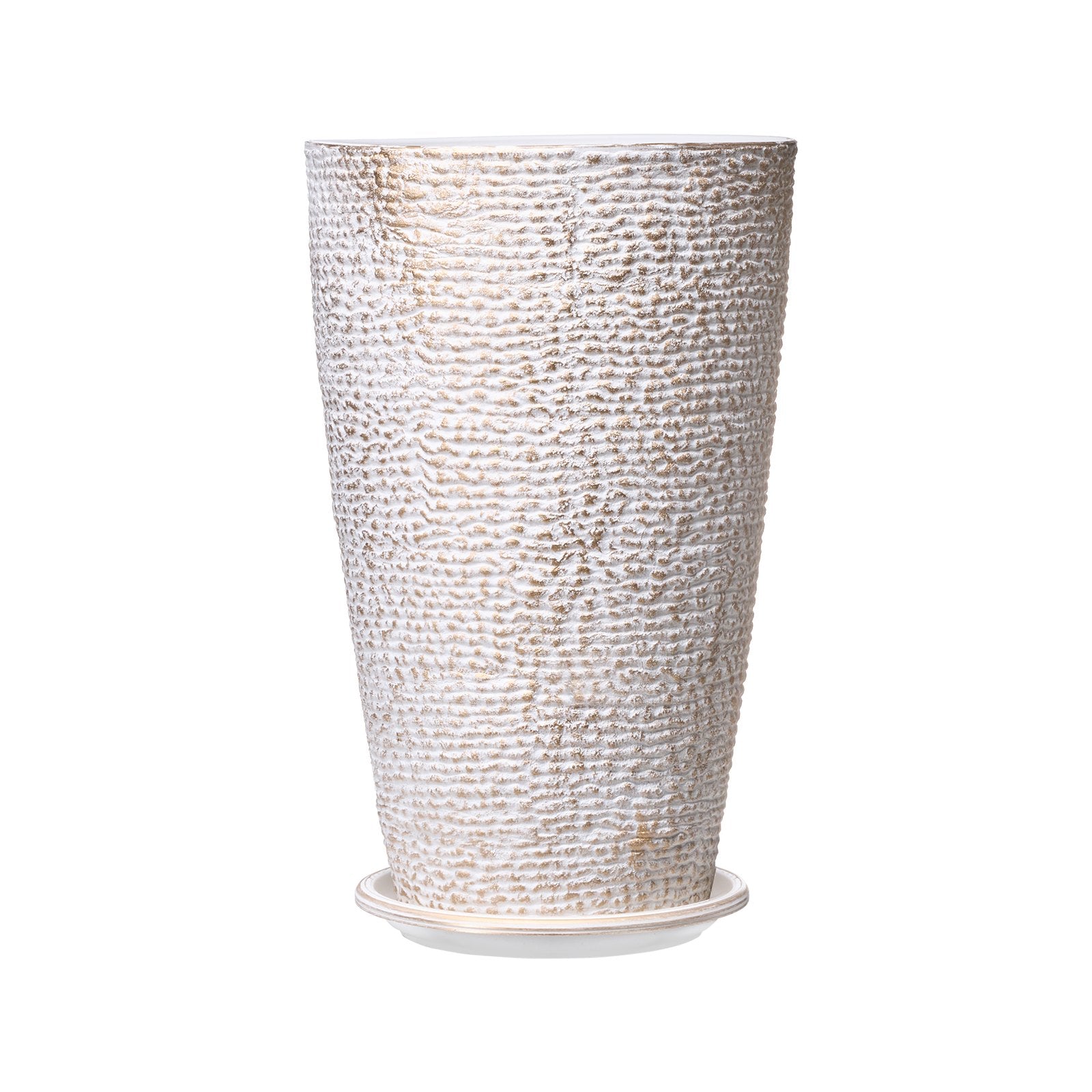 VEVOR Tall Planter Set of 2 Round Tapered Plant Pots 21 in for Outdoor Indoor