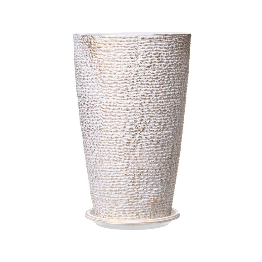 VEVOR Tall Planter Set of 2 Round Tapered Plant Pots 21 in for Outdoor Indoor
