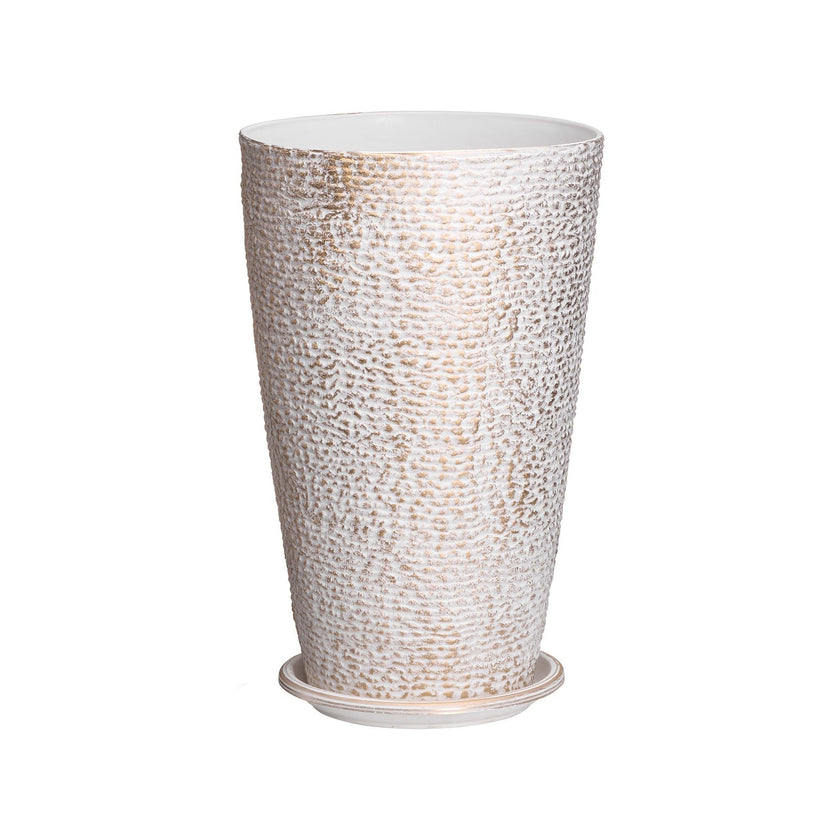 VEVOR Tall Planter Set of 2 Round Tapered Plant Pots 21 in for Outdoor Indoor
