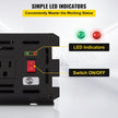 VEVOR Power Inverter, 2300W Modified Sine Wave Inverter, DC 24V to AC 120V Car Converter, with LCD Remote Controller, LED Indicator, AC Outlets Inverter for Truck RV Car Boat Travel Camping Emergency