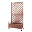 VEVOR Raised Garden Bed with Trellis Outdoor Raised Planters 29.5