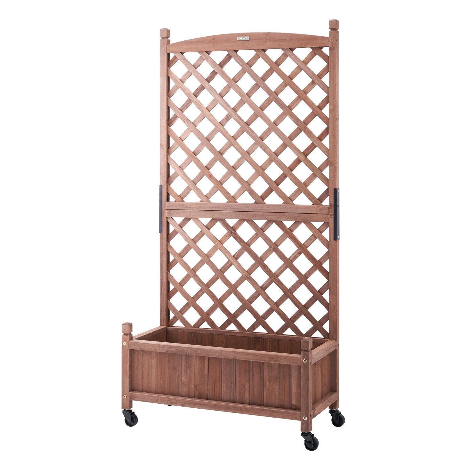 VEVOR Raised Garden Bed with Trellis Outdoor Raised Planters 29.5