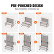 VEVOR 2 PCS Raised Garden Bed with Trellis Raised Planters 30