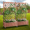 VEVOR 2 PCS Raised Garden Bed with Trellis Raised Planters 30