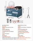VEVOR Vacuum Investing Casting Machine Melting Furnace Casting Jewelry Melting