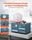 VEVOR Vacuum Investing Casting Machine 290W Power 3CFM Pump Bell Jar for Jewelry