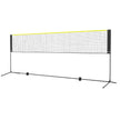 VEVOR Badminton Net, Height Adjustable Volleyball Net, 14ft Wide Foldable Pickleball Net, Portable Easy Setup Tennis Net Set with Poles, Stand and Carry Bag, for Kids Backyard Game Indoor Outdoor Use