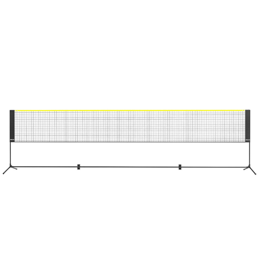 VEVOR Badminton Net, Height Adjustable Volleyball Net, 17ft Wide Foldable Pickleball Net, Portable Easy Setup Tennis Net Set with Poles, Stand and Carry Bag, for Kids Backyard Game Indoor Outdoor Use