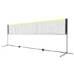VEVOR Badminton Net, Height Adjustable Volleyball Net, 17ft Wide Foldable Pickleball Net, Portable Easy Setup Tennis Net Set with Poles, Stand and Carry Bag, for Kids Backyard Game Indoor Outdoor Use
