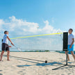 VEVOR Badminton Net, Height Adjustable Volleyball Net, 20ft Wide Foldable Pickleball Net, Portable Tennis Net Set with Poles, Stand, Bag, Rackets, Nylon Shuttlecocks, Kid Backyard Indoor Outdoor Use