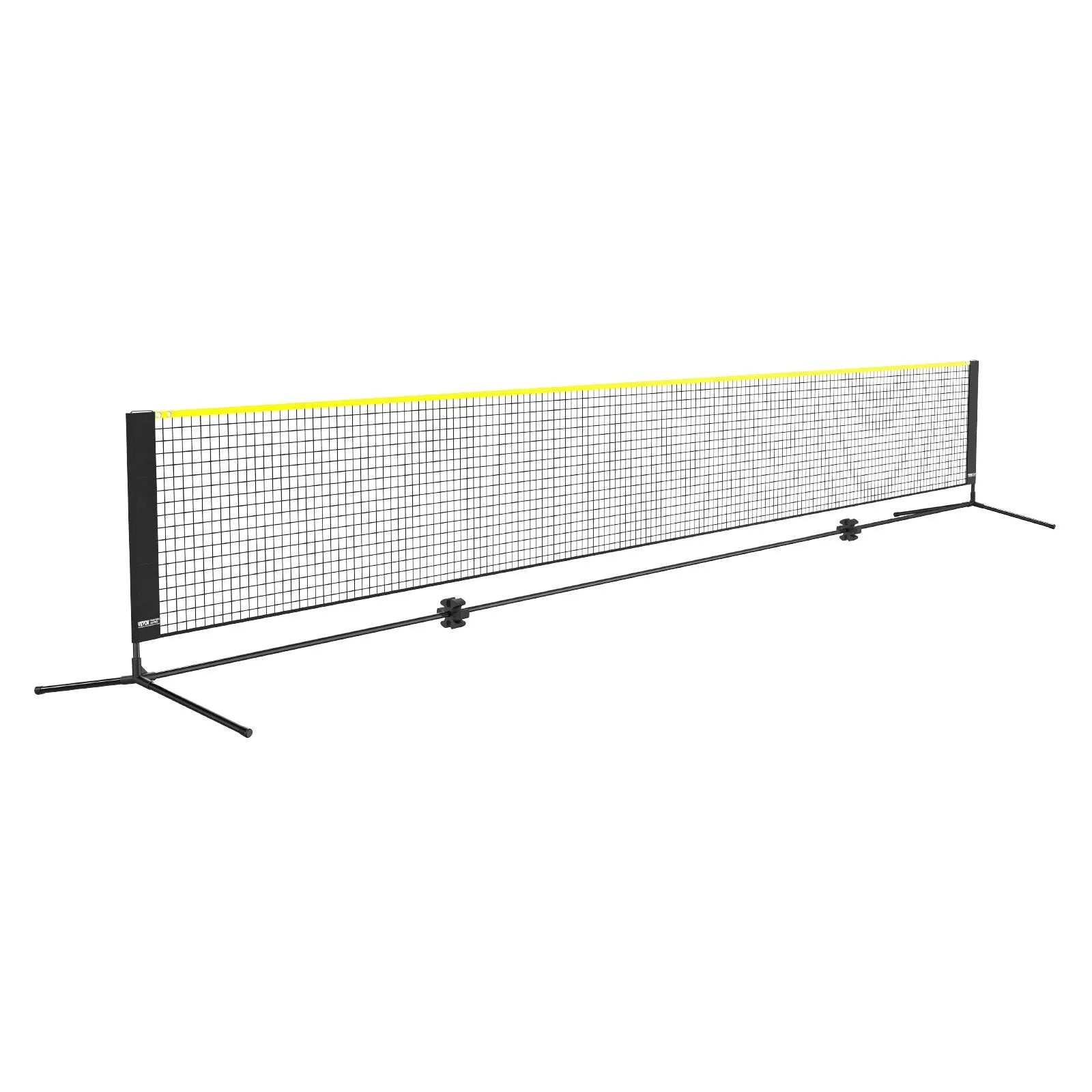 VEVOR Badminton Net, Height Adjustable Volleyball Net, 20ft Wide Foldable Pickleball Net, Portable Tennis Net Set with Poles, Stand, Bag, Rackets, Nylon Shuttlecocks, Kid Backyard Indoor Outdoor Use