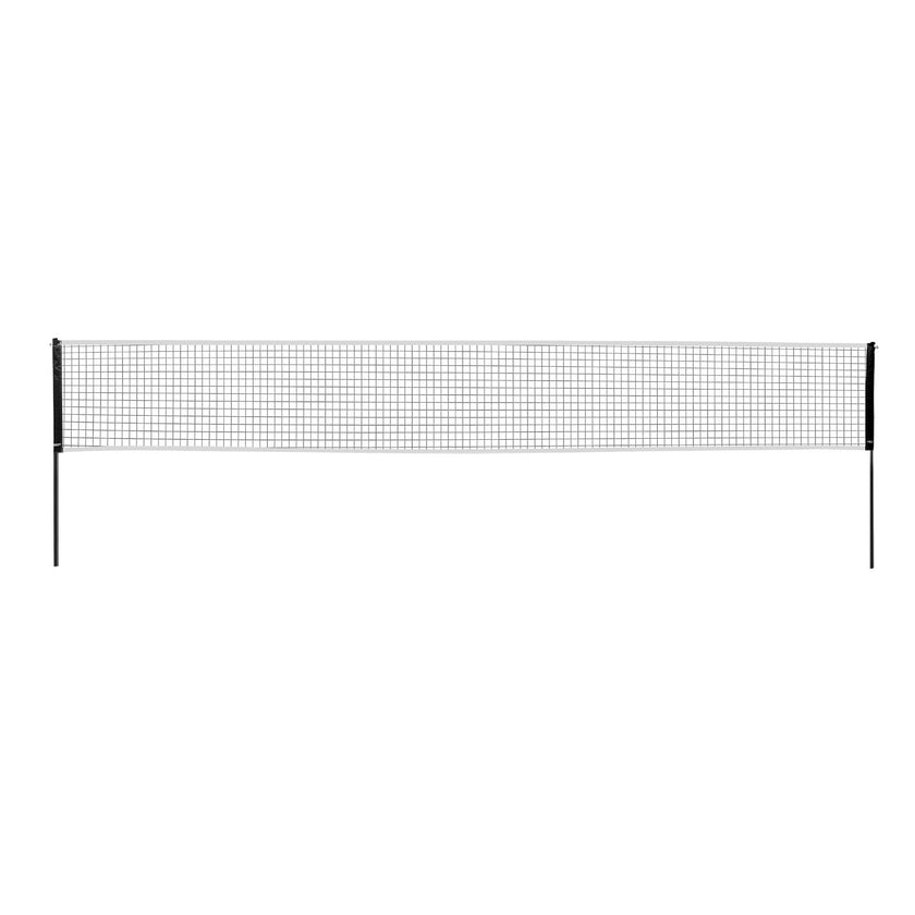 VEVOR Badminton Net Set, Outdoor Backyard Beach Park Badminton Net, Portable Badminton Equipment Set, Adults Kids Badminton Net with Poles, Carrying Bag, 4 Iron Rackets, and 3 Nylon Shuttlecocks