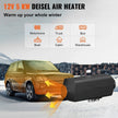 5KW 12V Diesel Air Heater with LCD Monitor, Remote Control and Silencer