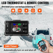 VEVOR Diesel Heater 12V Diesel Air Heater 8KW Diesel Parking Heater Remote Control with Blue Lcd Switch for Car Trucks Motor-home Boat Bus CAN (Blue & Orange)