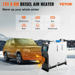 VEVOR Diesel Air Heater Parking Heater All in 1, 8KW Truck Heater Red LCD Switch