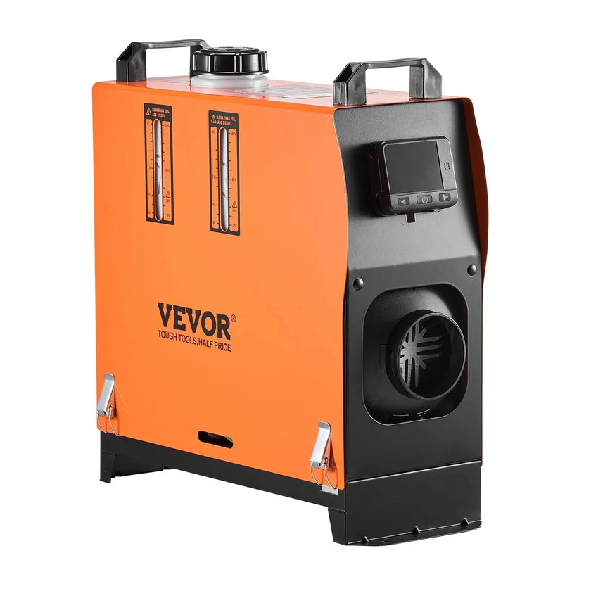 VEVOR Diesel Air Heater, 8 kW DC12-24V, Fast Heating Diesel Parking Heater with Remote Control and Color Digital Display, Low Noise, Voice Announcement, for RV, Truck, Camper, Van, Boat and Trailer