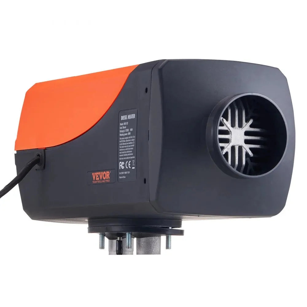 VEVOR 12V 8KW Diesel Heater, Portable Diesel Air Heater with LCD & Remote Control, 10L Fuel Tank, Rapid Heating for RV, Camper, Trailer, Van, and Boat