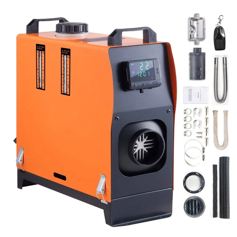12V 5KW All-in-One Diesel Air Heater with Remote Control and LCD Display