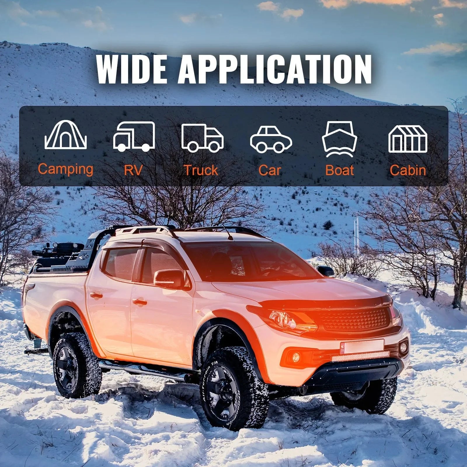 VEVOR 5 KW Diesel Air Heater, Bluetooth App Control All-on-one Diesel Heater with Automatic Altitude Adjustment, Remote Control and LCD, Portable Parking Heater for RV Trailer Camper Van Boat