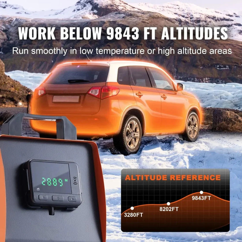 VEVOR 12V 8KW All-in-One Diesel Air Heater, Portable Parking Heater with LCD & Remote Control, 5L Tank, Low Noise & Energy Efficient Diesel Heater for RVs, Boats, Cabins, and Trailers