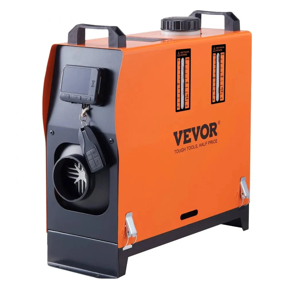 VEVOR 12V 8KW All-in-One Diesel Air Heater, Portable Parking Heater with LCD & Remote Control, 5L Tank, Low Noise & Energy Efficient Diesel Heater for RVs, Boats, Cabins, and Trailers