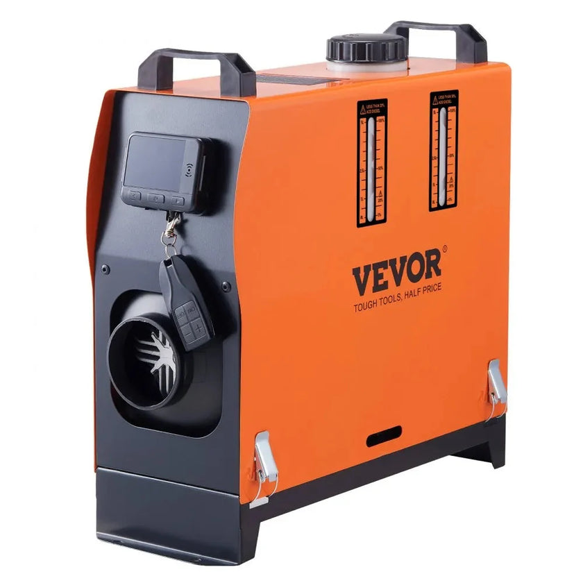 VEVOR 12V 8KW All-in-One Diesel Air Heater, Portable Parking Heater with LCD & Remote Control, 5L Tank, Low Noise & Energy Efficient Diesel Heater for RVs, Boats, Cabins, and Trailers