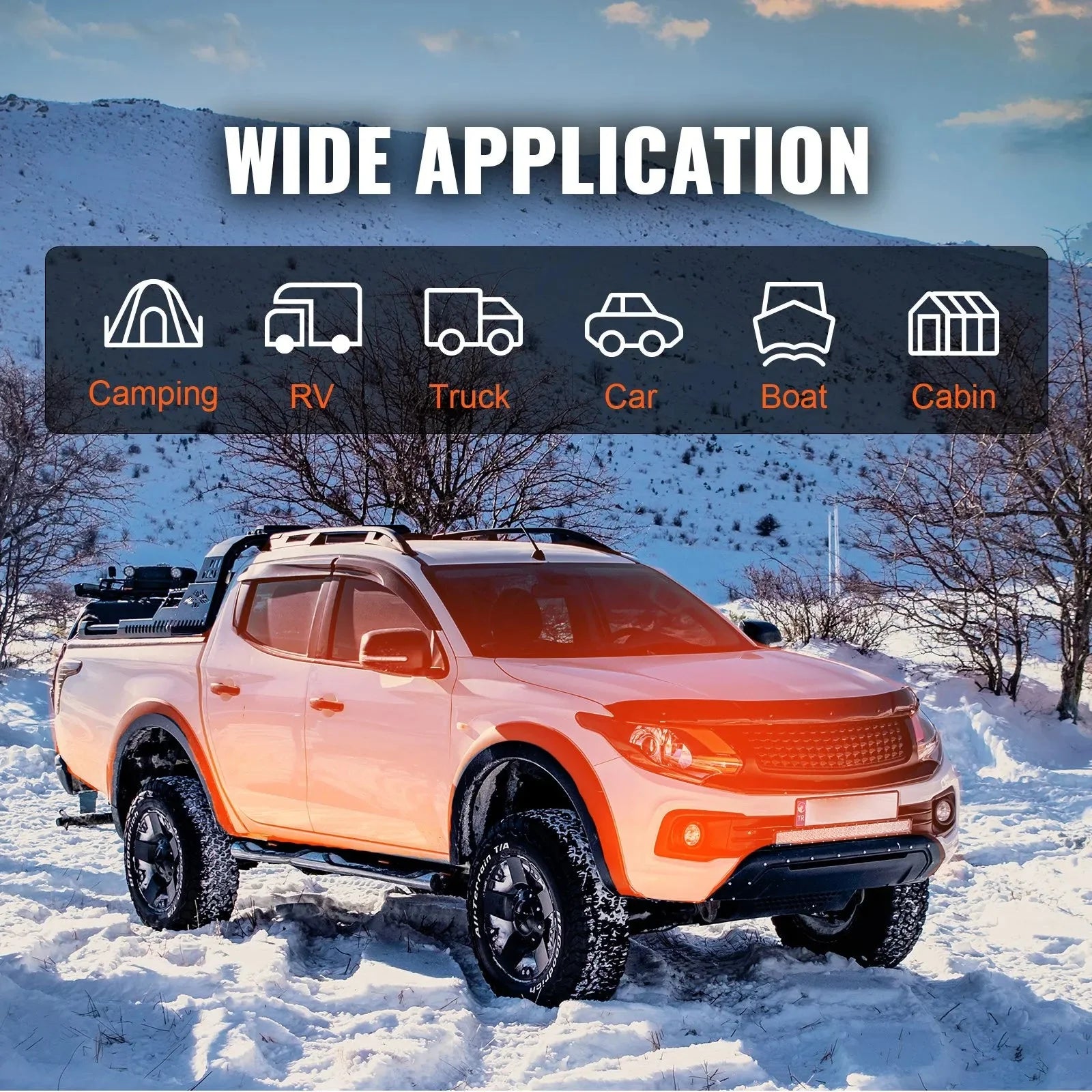VEVOR 5 KW Diesel Air Heater – Bluetooth App Control, Remote, LCD & Automatic Altitude Adjustment for RV, Camper, Trailer, Boat