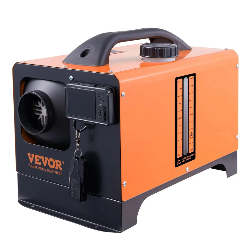 VEVOR 5 KW Diesel Air Heater – Bluetooth App Control, Remote, LCD & Automatic Altitude Adjustment for RV, Camper, Trailer, Boat