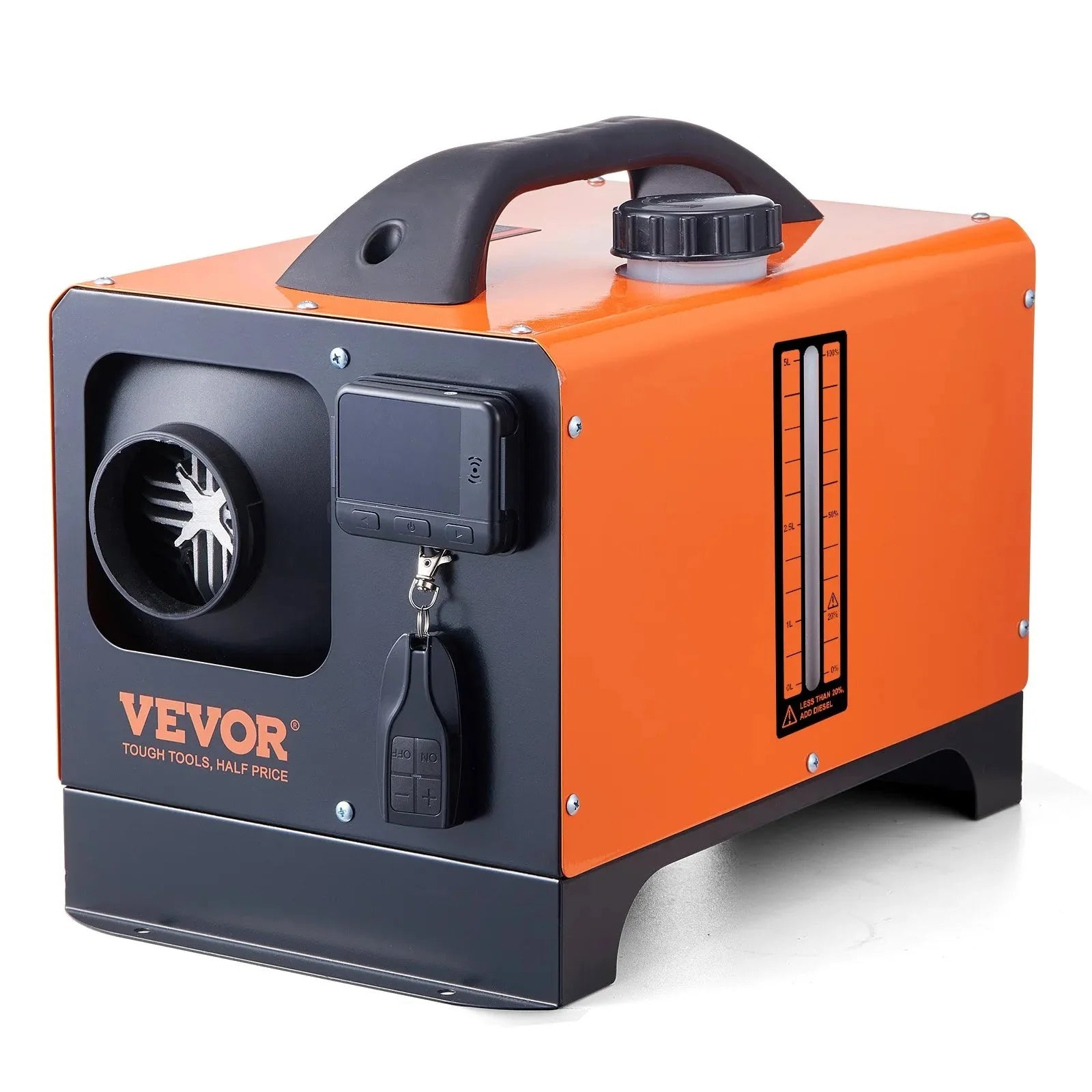 VEVOR 12V 8KW Diesel Air Heater, All-in-One Portable Diesel Heater with LCD Display & Remote Control, 5L Fuel Tank, Rapid Heating for RV, Camper, Trailer, Van, and Boat