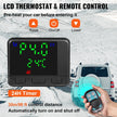 VEVOR Diesel Air Heater 8KW Parking Heater 12V Truck Heater, One Air Outlet, with Black LCD Switch, Remote Control, Fast Heating Compact Diesel Heater, For Car, RV Truck, Boat, Campervans, Caravans