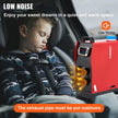 VEVOR Diesel Heater 12V Diesel Air Heater Muffler 5KW Diesel Air Heater 4 Holes with Remote Control & LCD Thermostat Monitor for Car Trucks Motor-Home Boat and Bus