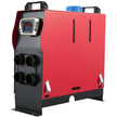 VEVOR Diesel Heater 12V Diesel Air Heater Muffler 5KW Diesel Air Heater 4 Holes with Remote Control & LCD Thermostat Monitor for Car Trucks Motor-Home Boat and Bus