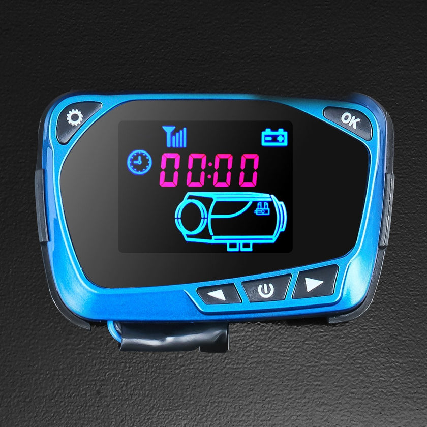 VEVOR 8KW Diesel Air Heater All in One 1 Air Outlet Diesel Heater 12V Remote Control Parking Heater Silencer with Blue LCD Switch for RV Trucks Bus and Trailer